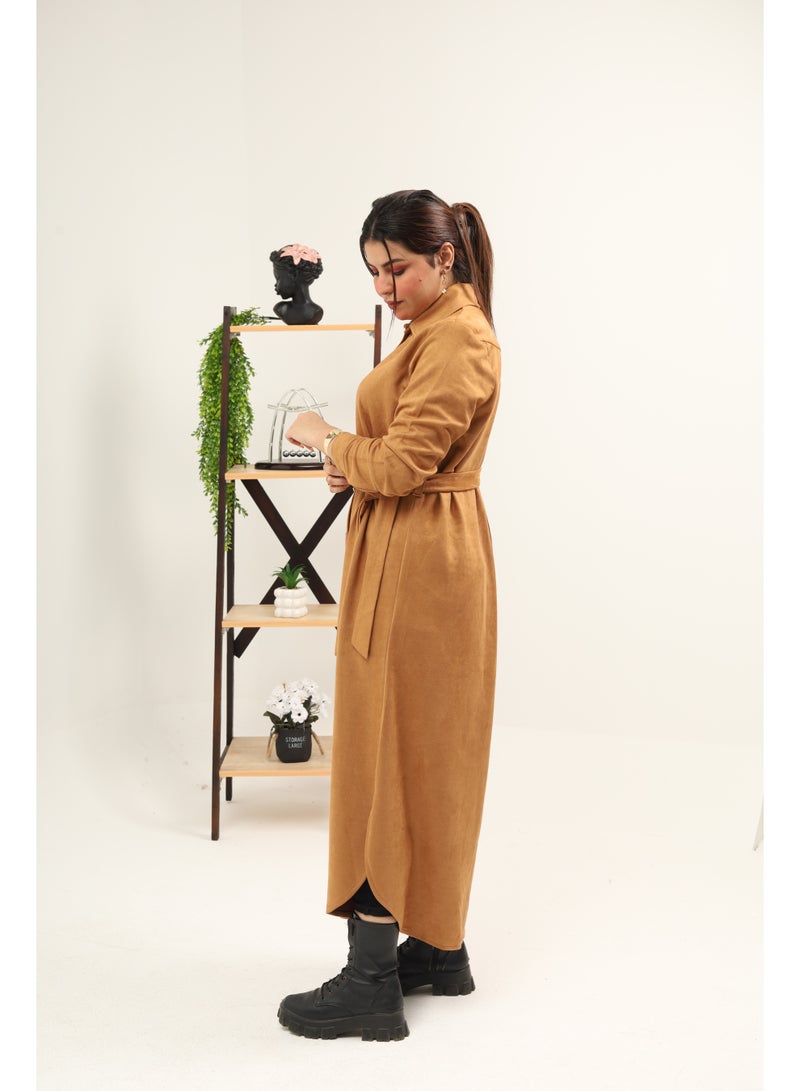 tunic sweet material camel color - Image 2